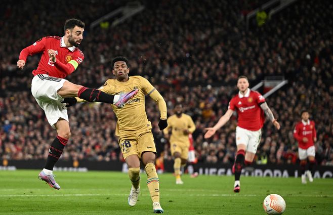 Manchester United eliminó a Barcelona. AFP.