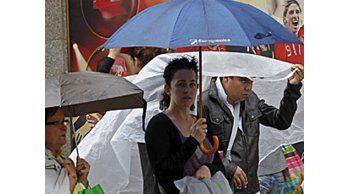 Alerta amarilla por tormentas y precipitaciones