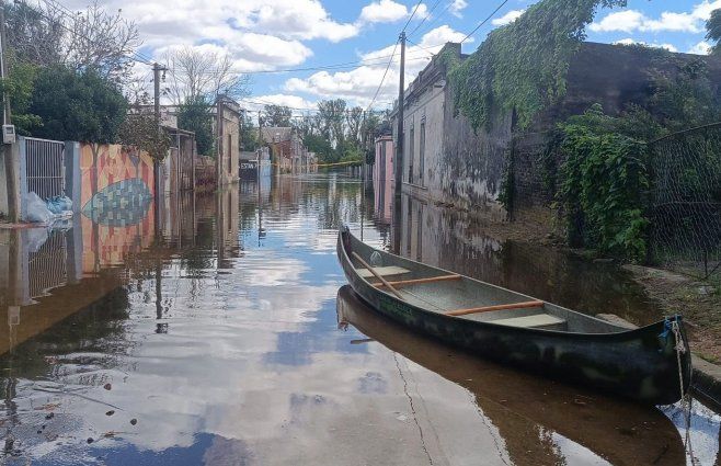 Foto: Subrayado. Santa Lucía, inundación.
