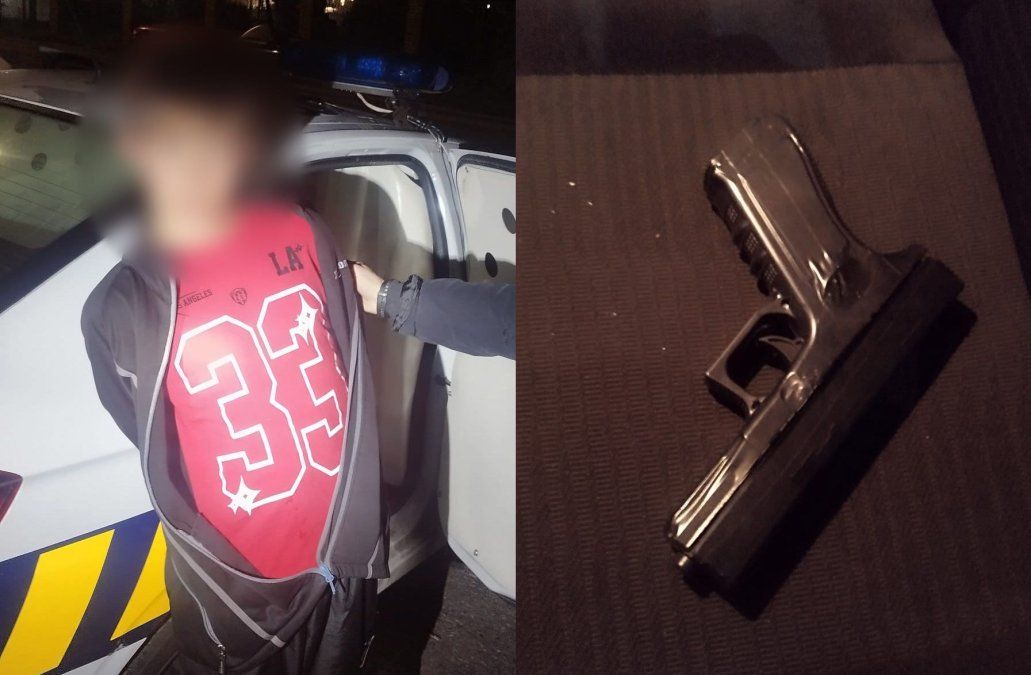 Recapturaron a un adolescente que fugó de Inisa: iba en un auto donde se incautó una réplica de pistola