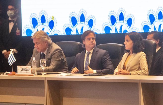 Lacalle Pou en la Cumbre del Mercosur. Foto: Raúl Cañete, FocoUy.