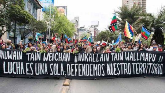 mapuches protesta