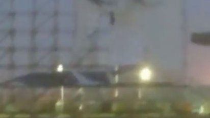 tormenta destruyo pantalla del autocine del aeropuerto de carrasco