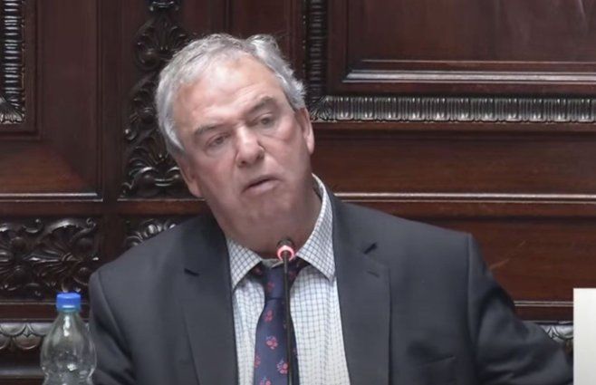 Luis Alberto Heber en el Parlamento, Senado.&nbsp;