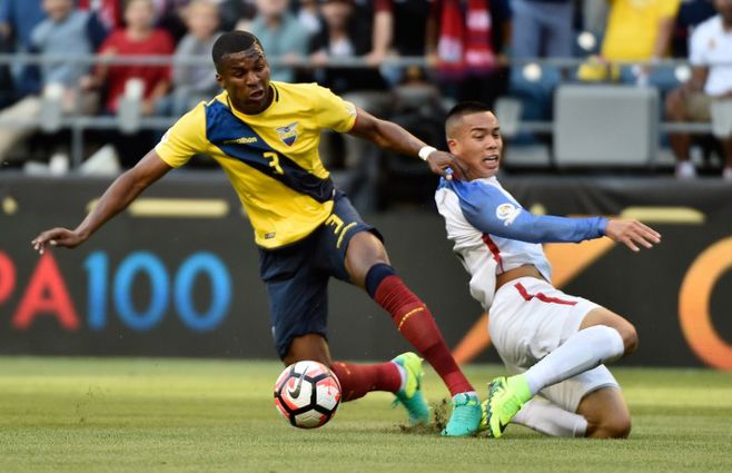 Erazo en la Copa América Centenario de 2016.&nbsp;