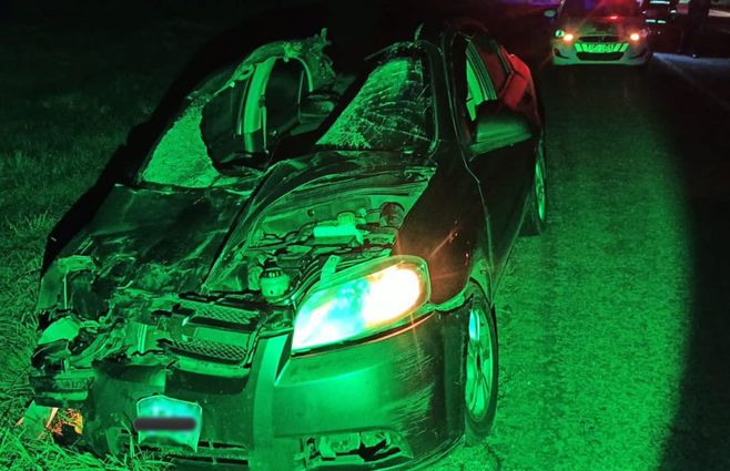 Foto: Policía Caminera. El siniestro ocurrió en el kilómetro 150 de la ruta 5, a la altura del departamento de Florida.