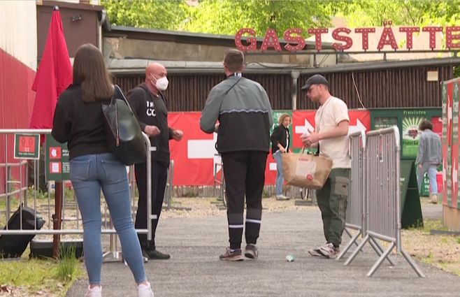 Uso de tapabocas en Alemania.