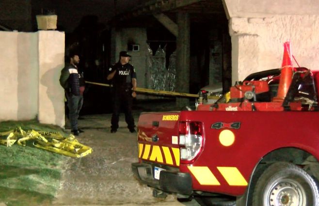 Maldonado: incendio en una casa deja una víctima fatal. Foto: Martín Corujo, corresponsal de Subrayado.