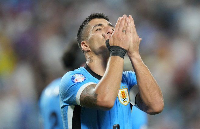 Luis Suárez en la Copa América 2024. Foto: AFP.