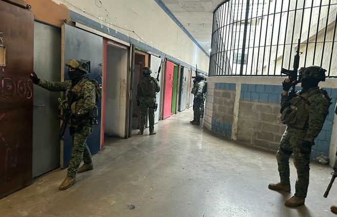 Imagen de archivo de una cárcel en Ecuador. Foto: AFP