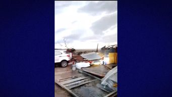 siniestro de transito por el viento y el granizo y voladuras de techos: los danos que dejo el temporal en rio negro