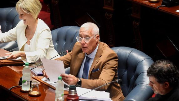 Ministro Carlos Negro en la interpelación. Foto: FocoUy