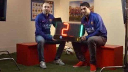suarez iniesta cara a cara barca tv