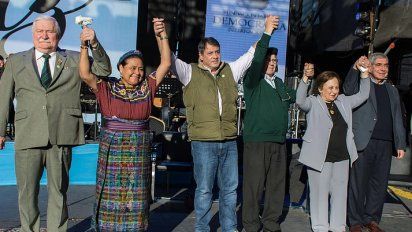 Presentes en el evento Lech Walesa (1983), Rigoberta Menchú (1992), Adolfo Pérez Esquivel (1990) y Shirin Ebadi (2008).