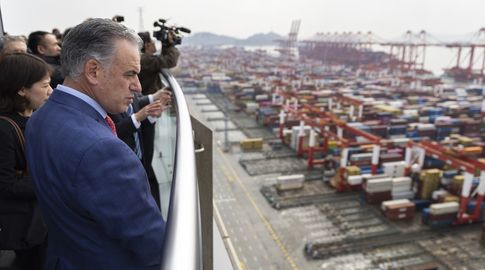 Foto: Presidencia. Yamandú Orsi en visita oficial en China.