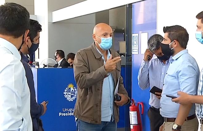 Jorge Bermúdez, de la FUS, en Presidencia.