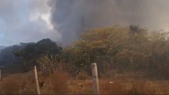 voraz incendio en salto causo graves danos en vertedero; hay reclamos de vecinos y de autoridades de concordia