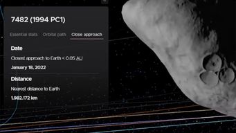 un asteroide de 1.000 metros pasara esta noche cerca de la tierra