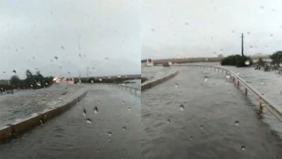 inundacion obligo a evacuar a trabajadores de la obra de upm ii