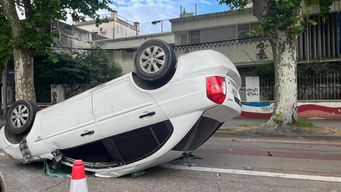 Siniestro en 8 de Octubre. Foto: Nahuel Marichal.&nbsp;