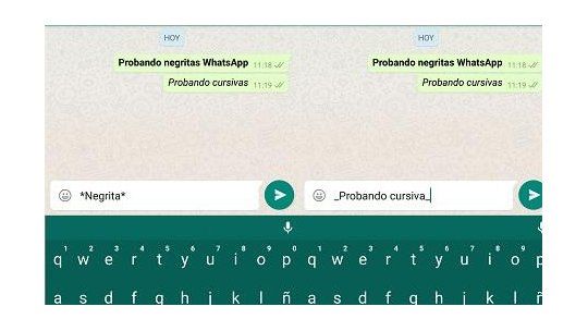 Cómo Añadir Negritas Cursivas Y Texto Tachado En Whatsapp 9166