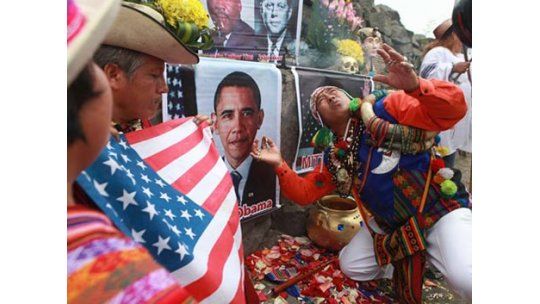 Chamanes peruanos hicieron ceremonia para dar suerte a Obama