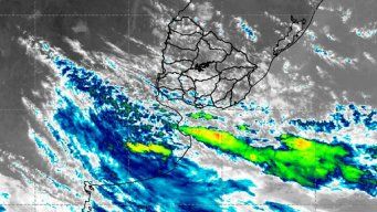 Imagen satelital de Inumet este miércoles.