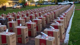 incautaron en argentina 100.000 cajillas de cigarrillos por unos 320.000 dolares que venian para uruguay
