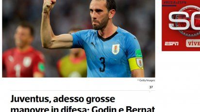 Godín en Tuttosport, una prestigiosa publicación deportiva italiana