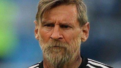 Lionel, ya retirado de sus proezas futbolísticas y con 60 años, según FaceApp. Se podrá decir que nadie envejece tan linealmente