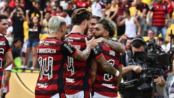 Flamengo Campeón de la Copa Libertadores. Foto: Ariel Ochoa, API / FocoUy
