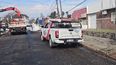 Foto: Subrayado. Trabajos para reponer servicios de energía en Salto tras el temporal.