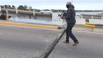 puentes de la barra: transito pesado debera desviarse por ruta 104 y omnibus podran continuar pasaje