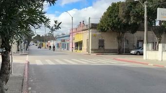 La esquina con cebra en Pan de Azúcar donde fue atropellada la mujer. Foto: Subrayado.