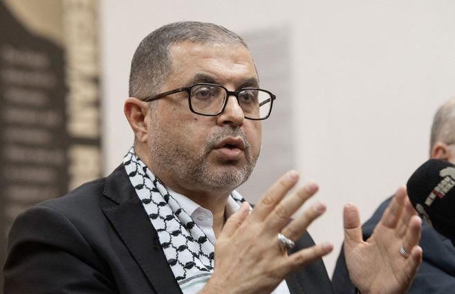 Dirigente político de Hamás, Basem Naim. Foto: archivo AFP.