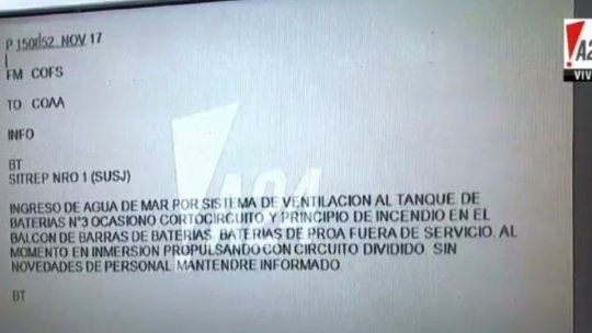 submarino mensaje