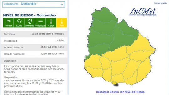 alerta amarilla