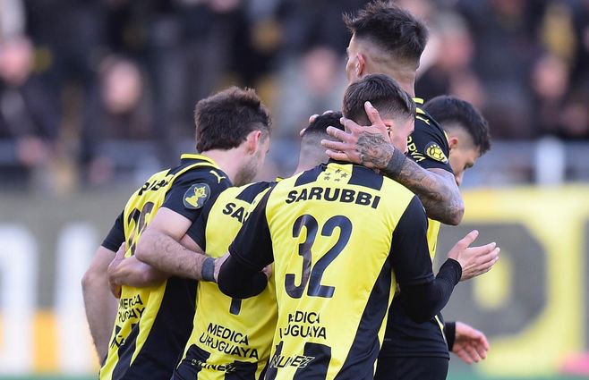 Peñarol celebra. Foto: FocoUy
