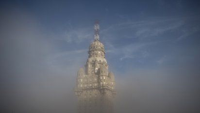 tiempo nuboso con neblinas en gran parte del pais