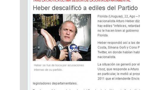 Ex diputado blanco calificó de retardados a correligionarios