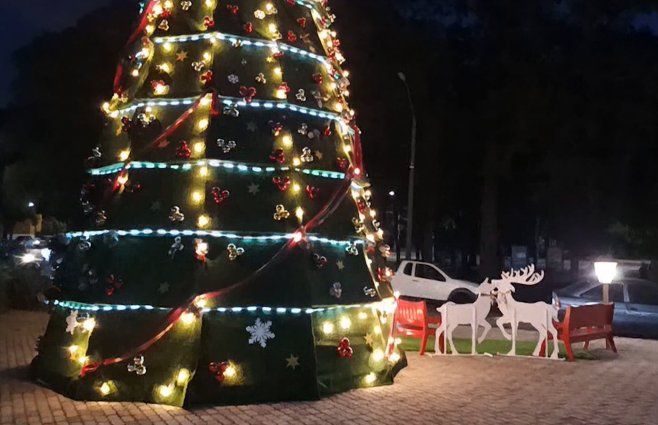 El árbol gigante de Navidad en Florida fue vandalizado por tercera vez desde que se inauguró.