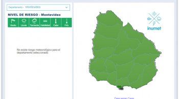 inumet: cese de la advertencia para todos los departamentos
