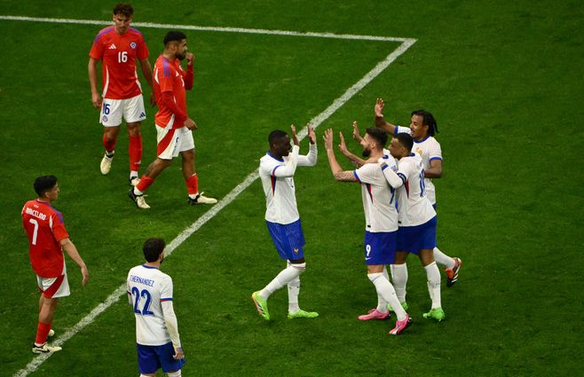 Francia Vs. Chile. Foto: AFP