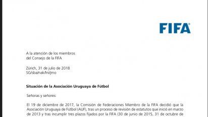 la auf puede ser suspendida por la fifa si no vota nuevo estatuto en diciembre