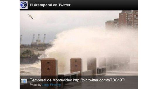 El temporal en imágenes y en las redes sociales