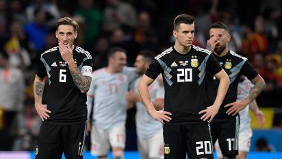espana humillo 6-1 a argentina, que jugo sin messi