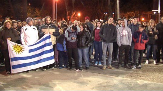 Santa Lucía, marcha, violencia, peñarol