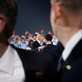 Trump en China. AFP Trump en China. AFP