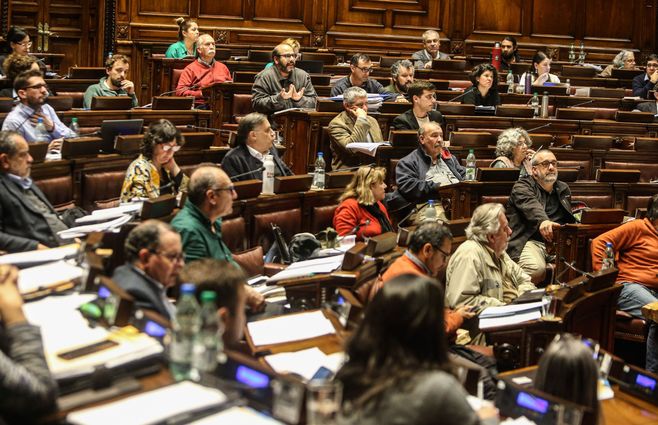 Bancada de Diputados del FA en la Rendición de Cuentas. Foto: FocoUy.