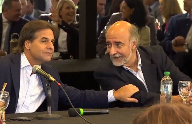 Lacalle Pou y Pablo Mieres. Octubre de 2022.